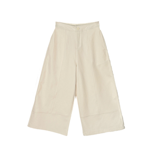 三色都好看！小个子九分阔腿休闲裤女2026新款春宽松慵懒百搭裤子