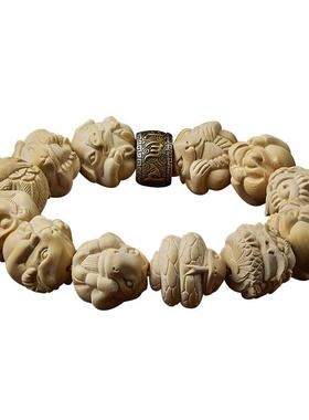 小叶黄杨木手串十二生肖