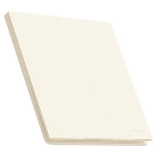 欧普春雨哑光开关插座奶油原木风家用墙壁灯开关面板W80悦颜白