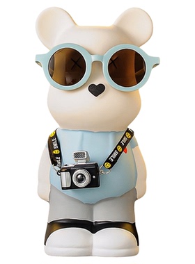 暴力熊存钱罐陶瓷装饰摆件大号