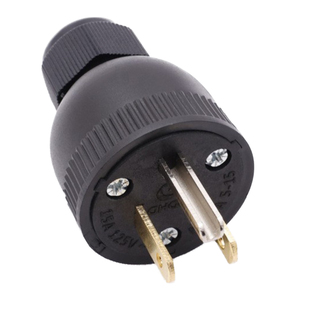 美式接线插头20A125V三插5-15P美标组装插头不带线可拆卸电源插头