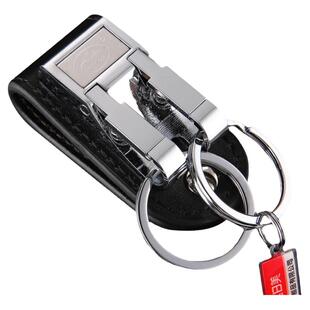 金达日美创意个性钥匙扣不锈钢男士腰挂双环圈挂件锁匙扣钥匙环圈