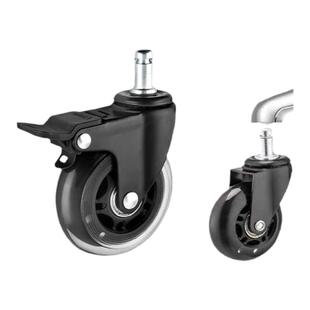 适配IKEA宜家阿勒夫耶椅子轮轱辘M10*22卡簧轮PU电竟椅办公椅轮