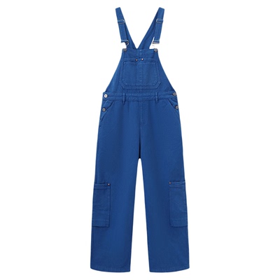 【黄灿灿同款】wigglewiggle多巴胺宽松减龄工装背带牛仔裤长裤