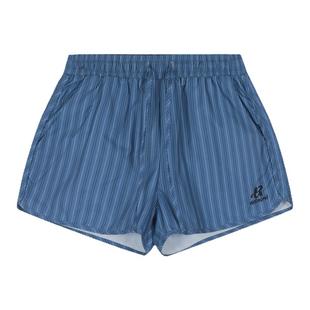 辣到中暑夏季美式辣妹沙滩风条纹抽绳松紧腰休闲短裤速干运动热裤