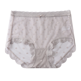 外贸内裤女原单日单出口日本高腰蕾丝简约柔软包臀性感女士三角裤