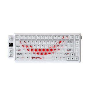 狼途T75雾透键帽机械键盘客制化三模无线蓝牙电脑游戏电竞专用RGB