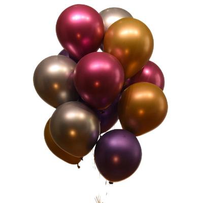 加厚金属儿童生日金色气球装饰