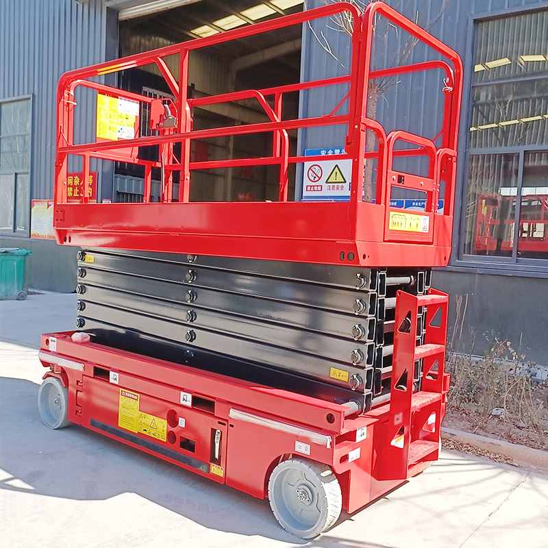 移动自行款升降机4/6米电动小型高空施工车充电10米液压升降平台