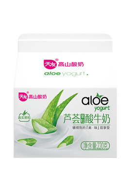 天友芦荟果粒酸奶220gx8盒