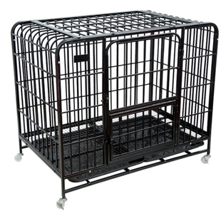 狗笼子大型犬中型犬萨摩耶金毛拉布拉多边牧狗狗带厕所狗笼l-大型