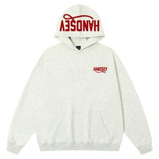 HandSeven秋冬美式复古潮牌百搭刺绣连帽卫衣宽松休闲时尚重磅ins