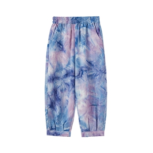 ask童装女童防蚊裤夏装新款洋气女孩裤子夏季薄款速干长裤