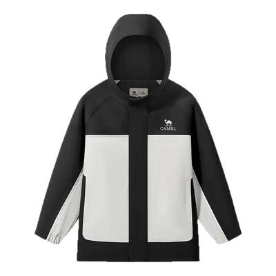 骆驼男童软壳外套厚2025新款户外防风防水女童登山服儿童冲锋衣