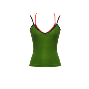 LINY LIBERTY 26SS 设计感假两件修身吊带背心女外穿夏季上衣T恤