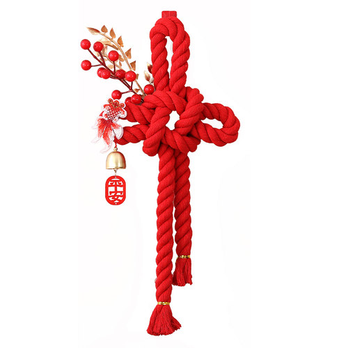 万字结入户门口挂件过年装饰新年2026马年春节新款商场中国结红色