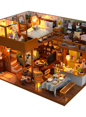 diy手工生日礼物治愈系小屋模型