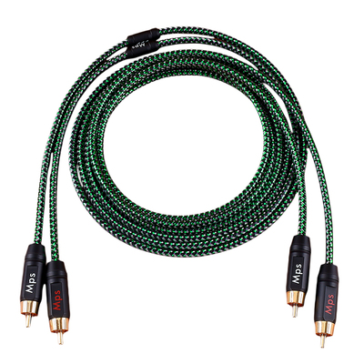 Mps发烧6N单晶铜RCA莲花音频线