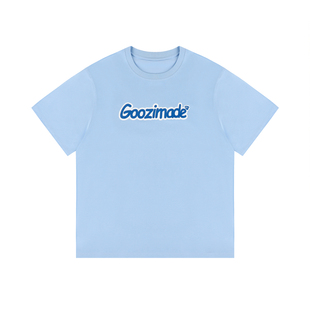 GOOZI MADE 字母印花短袖男夏季2026新款美式复古男生圆领半袖T恤