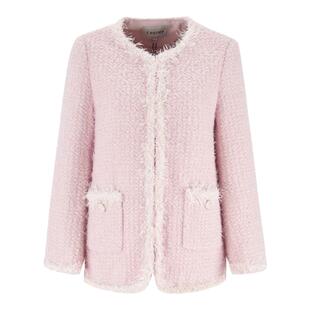 Lucidy鲁思蒂小香风羽绒服女冬季2024新款小个子轻薄白鸭绒外套