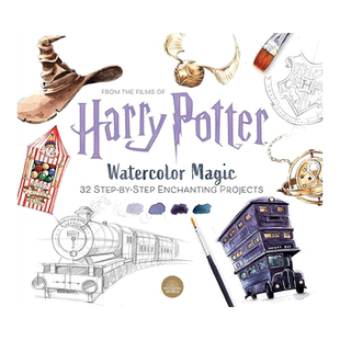 【现货】哈利·波特神奇水彩 Harry Potter Watercolor Magic 艺术美术绘画教程指南 英文原版进口画册书籍