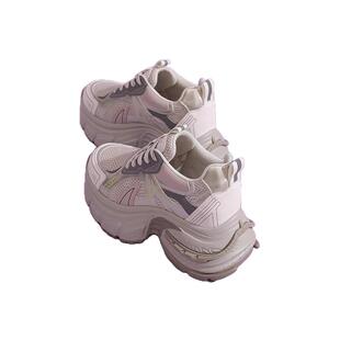 星期六厚底老爹鞋女款春季新款透气运动鞋显脚小百搭时尚女士鞋子