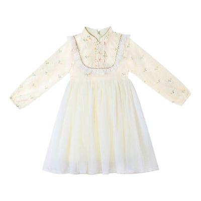 女童旗袍连衣裙纱裙新中式国风