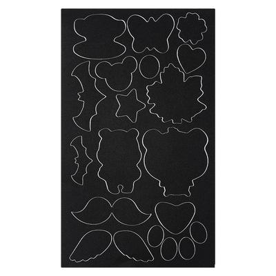 羽绒服补丁贴布贴黑色免缝