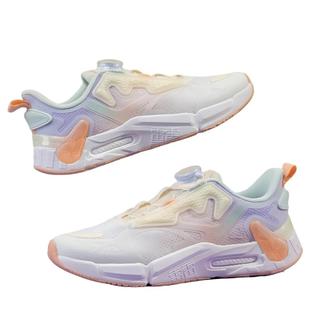 李宁官方旗舰正品男童鞋子旋转纽扣跑鞋女童防滑减震运动鞋休闲鞋