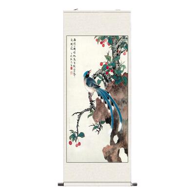 张守成玉兰花鸟国画名家字画