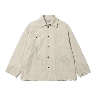 TIRES「澄砺」复古密歇根洗水工装夹克 帆布四袋伐木外套格子内衬