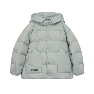 【高充绒】ei童装男童连帽款羽绒服冬装新款中大童面包服外套