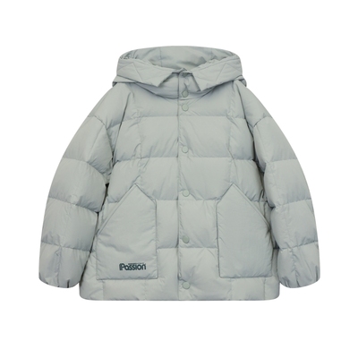 ei童装男童连帽款羽绒服外套