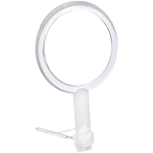 美容院化妆镜子手持手拿镜双面镜放大加厚透明皮肤管理纹绣店专用