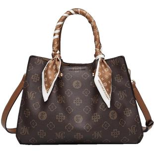 稻草人包包女2025新款大容量老花包高级感手提包妈妈包单肩斜挎包