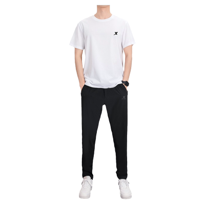 特步冰丝透气运动套装男夏季男士速干衣短袖长裤官方正品跑步套装