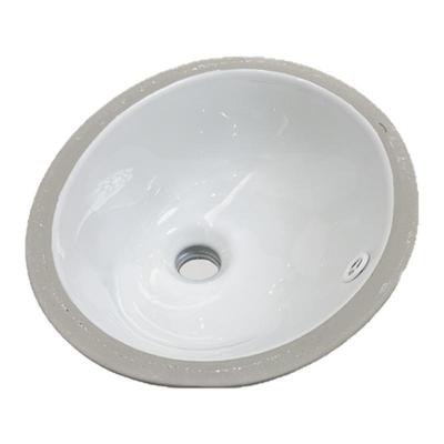 陶瓷椭圆形台下盆嵌入式多尺寸酒店卫生间阳台洗手盆阳台洗脸盆