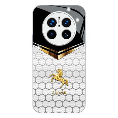 马到功成适用华为Mate70手机壳mate60pro保护套mt50防摔钢化玻璃壳40pro镜头全包30超薄硅胶软边创意男女款