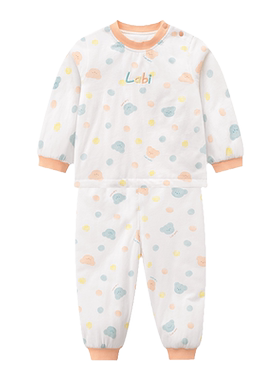 拉比秋冬40g夹棉保暖家居服套装
