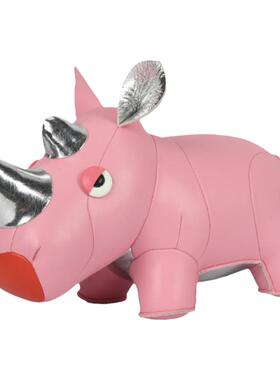 犀牛皮质大号家居装饰摆件礼物