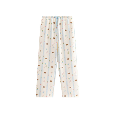 芬腾女士睡裤空气棉夹层休闲长裤