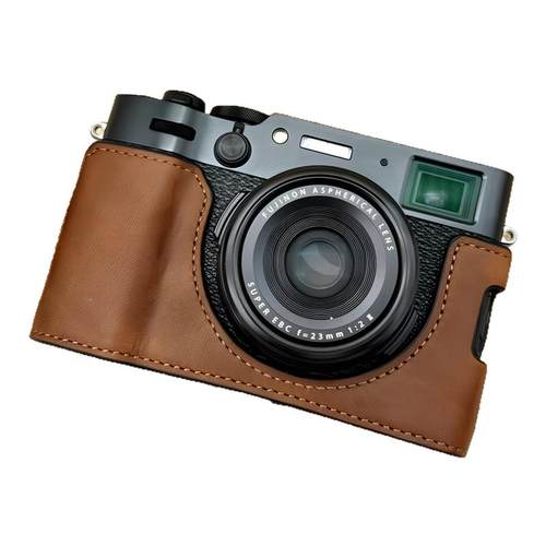 富士XT5真皮保护套XT30一二三代相机包XT50XS20XM5X100Vi皮套肩带