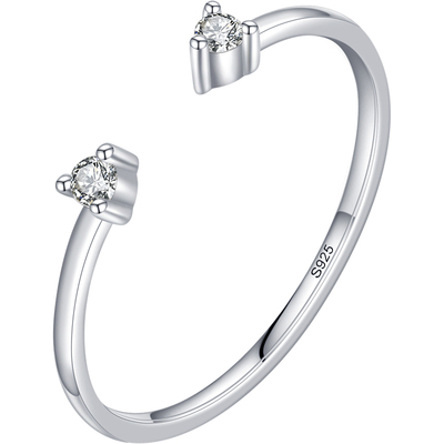 戒指摩典莫桑石ins潮女