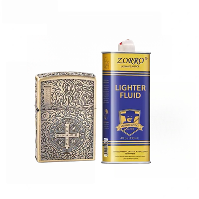 ZK26佐罗浮雕复古老式煤油打火机