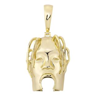 欧美嘻哈歌手Travis scott头像吊坠 ASTROWORLD潮牌珠宝项链饰品