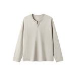 森马长袖T恤男纯色小v领内搭上衣2026春季新款宽松通勤百搭打底衣