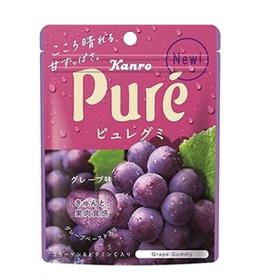 Pure心形果汁夹心软糖果葡萄柠檬紫提桃女友进口零食儿童生日礼物