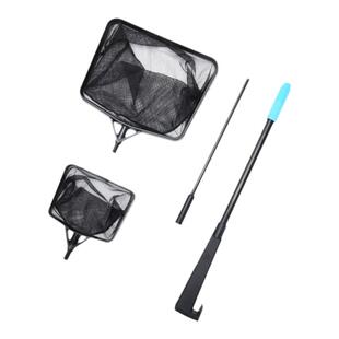 yee鱼缸捞鱼网鱼捞渔捞水族箱抄网兜方形鱼捞手抄鱼网金鱼观赏鱼