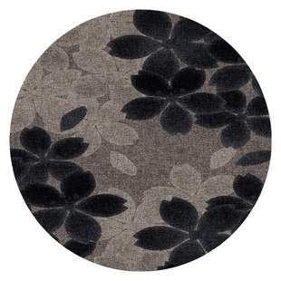 客厅地毯圆形复古风沙发茶几耐脏免洗地垫可定制书房加厚隔音垫子