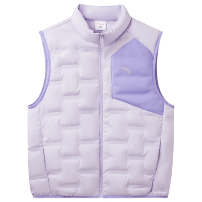 安踏儿童轻薄羽绒服马甲秋冬款女童宝宝羽绒外套保暖背心外穿